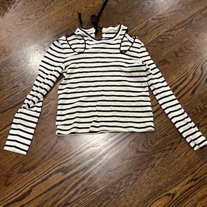 ALC striped top with cut outs